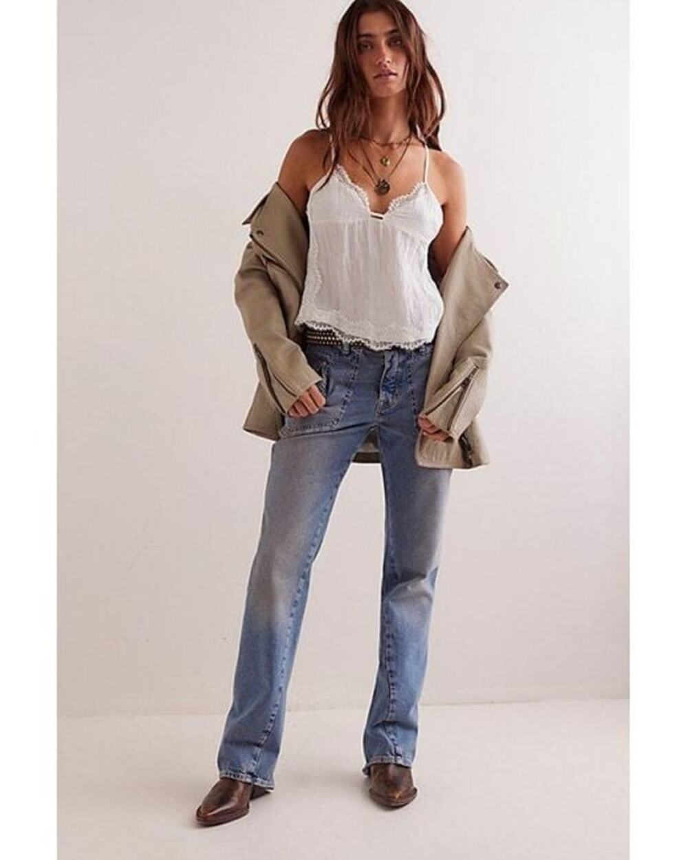 NWT FREE PEOPLE We The Free Carnivale Bootcut Jeans $148 SIZE 31 Whiskey